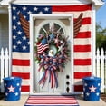 4th of July Patriotic Hanging Background curtain with Tie Rope, Easy ...