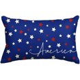 thumbnail image 1 of 4th of July Patriotic Throw Pillow Cover, 12 x 20 Inch Independence Memorial Day America Stars Cushion Case for Sofa Couch, 1 of 6