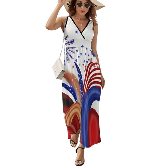4th of July Pattern Design Sleeveless Dress Summer Clothes for Women Women's Clothing 2025