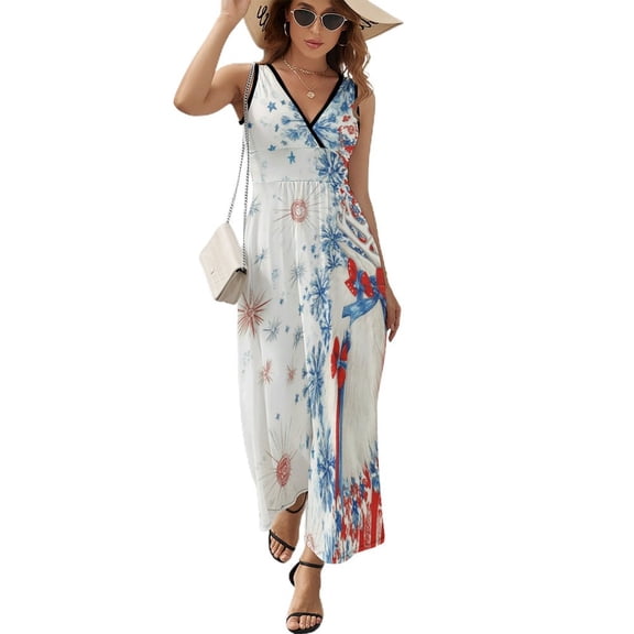 4th of July Pattern Design Sleeveless Dress Summer Clothes for Women Women's Clothing 2025
