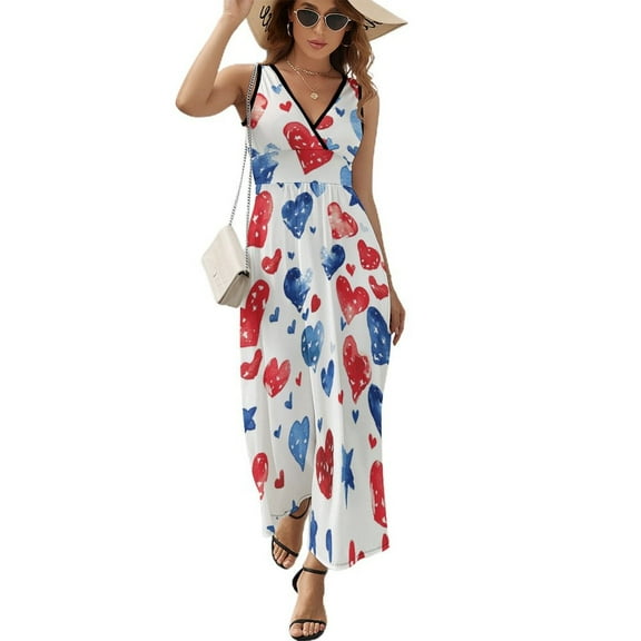 4th of July Pattern Design Sleeveless Dress Summer Clothes for Women Women's Clothing 2025