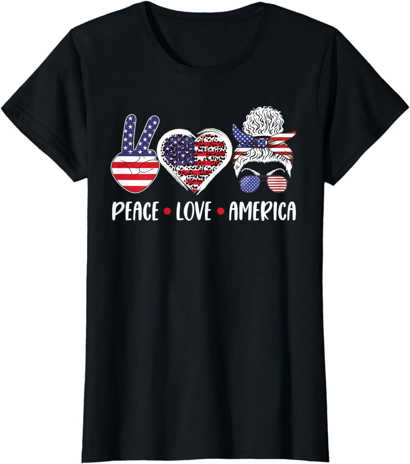 fourth of july peace hand