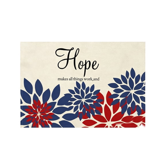 4th of July Placemat - Washable Table Place Mats for Dining Kitchen Party Decor, 16.5x12.6" (H)
