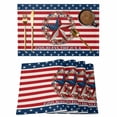 thumbnail image 1 of 4th of July Placemats Set of 4, USA Flag Star Red Stripes Non-Slip Place Mats Washable Table Mats for Kitchen Dining Table Decorations Indoor/Outdoor, 1 of 9