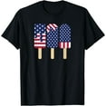 thumbnail image 1 of 4th of July Popsicle Patriotic American Flag Memorial Day T-Shirt, 1 of 4