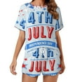 thumbnail image 1 of 4th of July Print Women'S Pajamas Set Summer Sleepwear Sets 2 Piece Lounge Set, 1 of 7