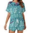 thumbnail image 1 of 4th of July Print Women'S Pajamas Set Summer Sleepwear Sets 2 Piece Lounge Set, 1 of 7