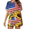 thumbnail image 1 of 4th of July Print Women'S Pajamas Set Summer Sleepwear Sets 2 Piece Lounge Set, 1 of 7