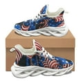 4th of July Printed Sneakers for Women Summer New Outdoor Sports