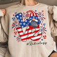 thumbnail image 1 of 4th of July Radiology Sweatshirt, Rad Tech Gnomes Shirt, Radiologic Technologist Crewneck, Xray Holiday Gift, 1 of 5