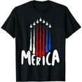 thumbnail image 1 of 4th of July Red White Blue Air Force Flyover Merica Design T-Shirt, 1 of 3