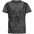 thumbnail image 1 of 4th of July Screaming Eagle American Flag Mens Ringer T Shirt, 1 of 1