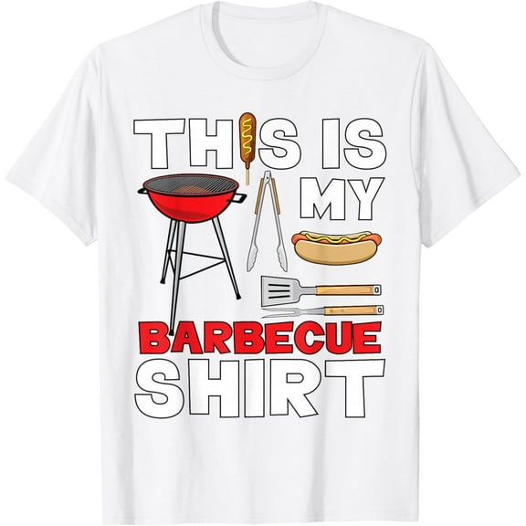 4th of July Shirt This Is My Barbecue Dad BBQ Expert Grill T-Shirt