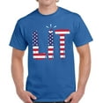 thumbnail image 1 of 4th of July Shirts Men - Funny Humor Novelty Graphic Tees - USA American Flag Lit, 1 of 2
