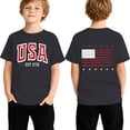 thumbnail image 1 of 4th of July Shirts Toddler Boys Girls American Flag USA T-Shirt Kids Patriotic Tee Tops 1-13Y, 1 of 4