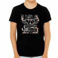 thumbnail image 1 of 4th of July Shirts for Boys Patriotic Shirts for Boys Peace Liberty Justice Black American Flag Shirt, 1 of 5