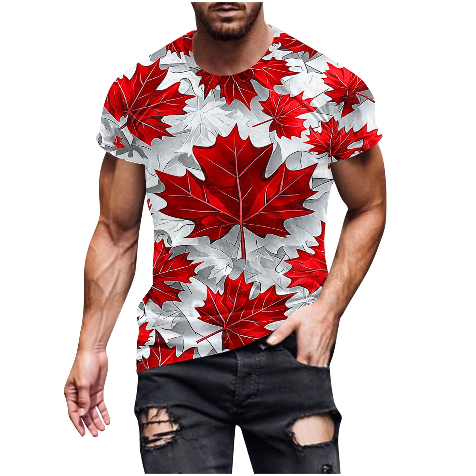 4th of July Shirts for Men American Flag Patriotic T-Shirt Independence ...