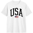 thumbnail image 1 of 4th of July Shirts for Men American Flag Patriotic T-Shirt Independence Day Graphic Tee Tops Tops Tee, 1 of 4