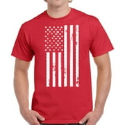 DREAMTEES 4th of July Shirts for Men - Graphic American Flag USA Tee S M L XL 2XL 3XL 4XL 5XL