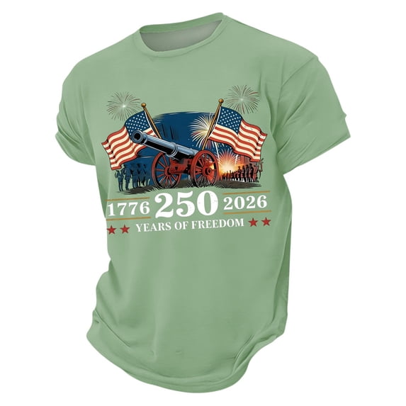 4th of July Shirts for Men Patriotic American Flag Tshirts 250th ...