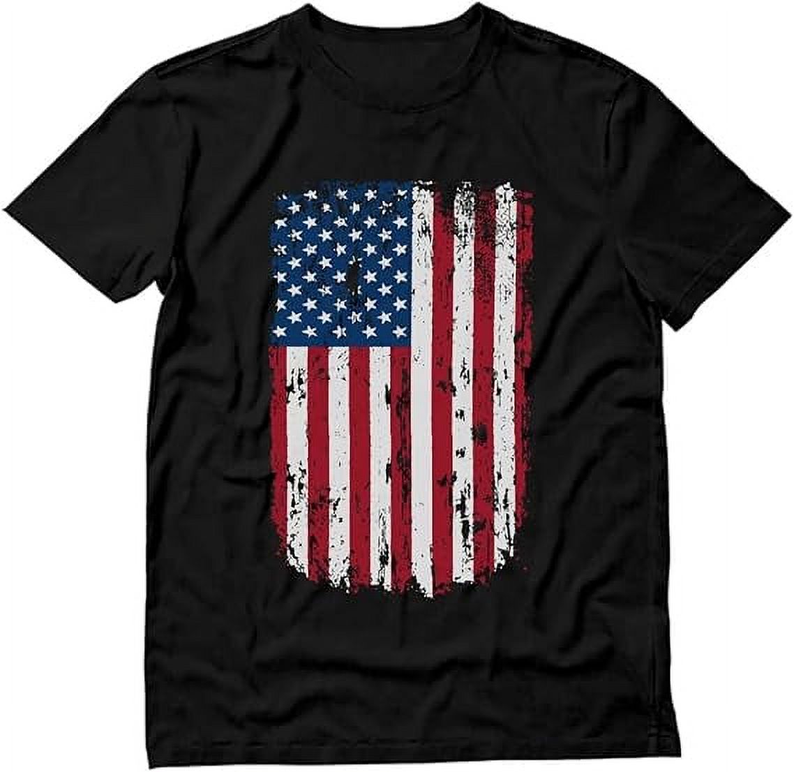 Men's 4th Of July Shirts - American Flag Patriotic Tee With Stars & Stripes Graphic