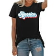 thumbnail image 1 of 4th of July Shirts for Women America Printed Tshirt Patriotic Vintage USA Tee Tops Tops Tee, 1 of 4