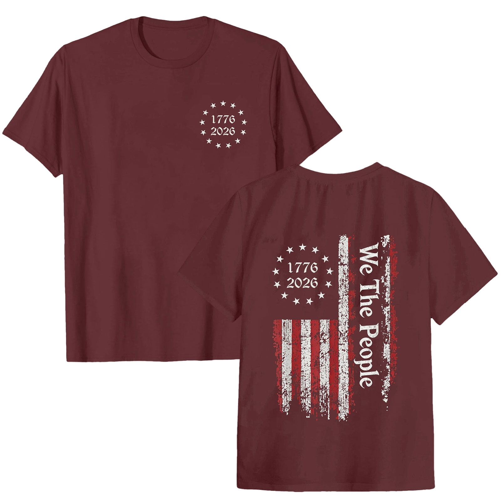 4th of July Shirts for Women: American Flag Tee USA Red White Blue Top ...