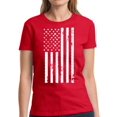 thumbnail image 1 of 4th of July Shirts for Women - Graphic American Flag USA Tee S M L XL 2XL 3XL, 1 of 2