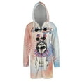 thumbnail image 1 of 4th of July Siberian Husky Celebrates Independence Day All Over Print 3D Hooded Duffle Toggle Coat Husky Dog Lover Gifts - 12010, 1 of 6