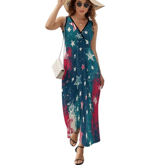 4th of July Sleeveless Dress Female Clothing Dress Women Summer 2025 Dress