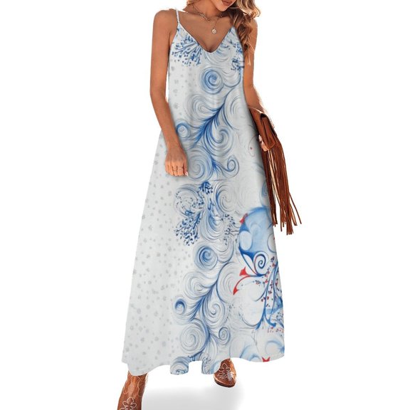 4th of July Sleeveless Dress Woman Fashion Long Dresses Women's Summer Suit Dress Summer 2025 Women