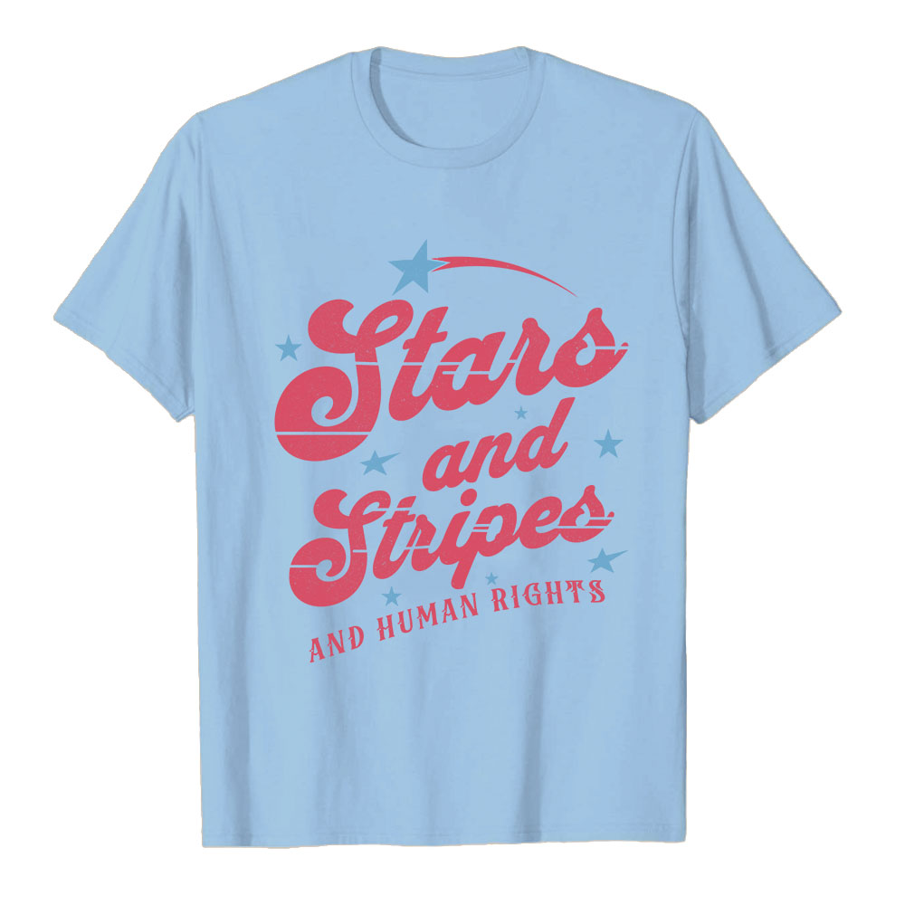 4th of July Stars Stripes & Human Rights Women's Rights Shirt - Walmart.com