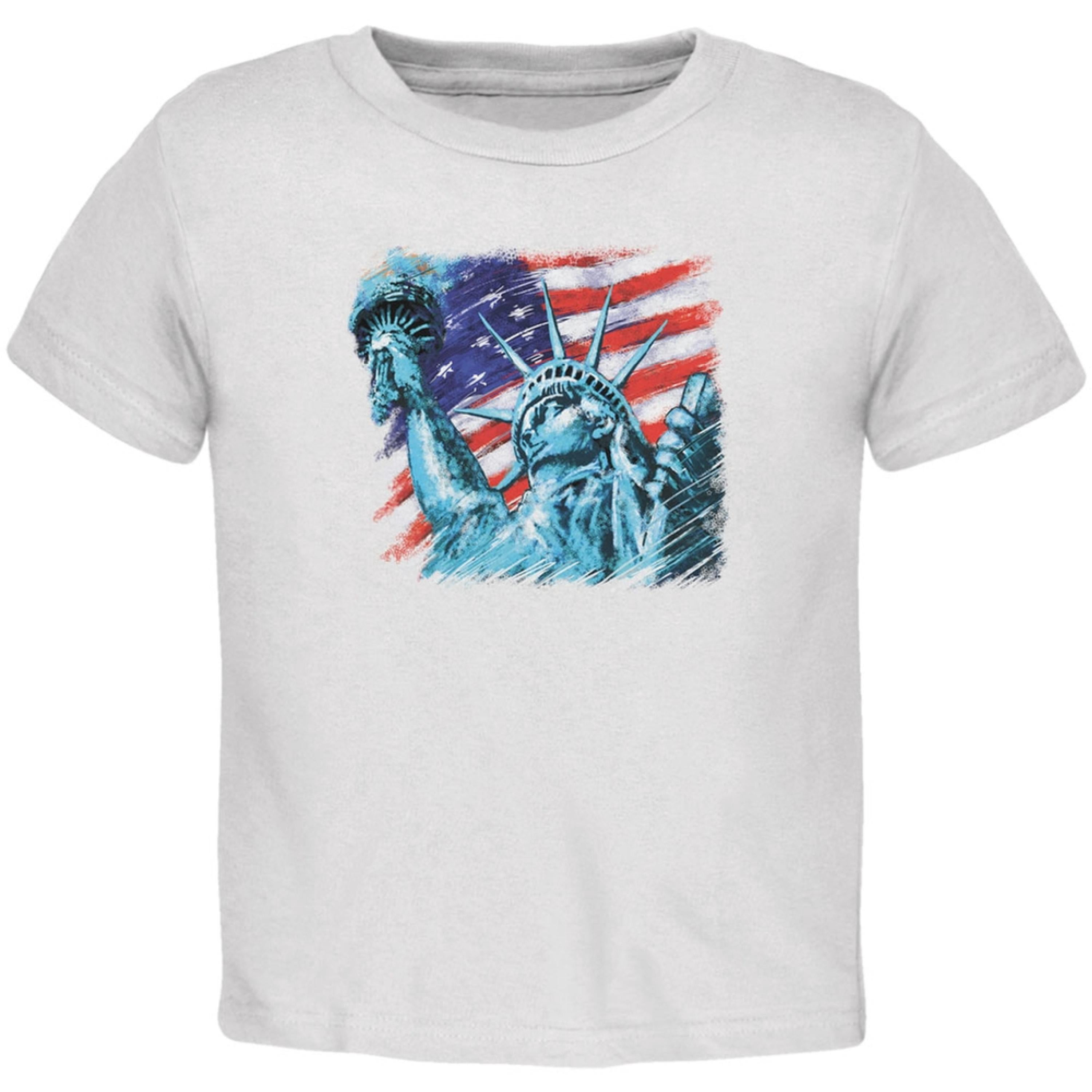 T-shirt Bébé 4 Juillet Old Glory - Motif Liberty, Manches Courtes, Taille Bébé, Neuf Avec étiquette