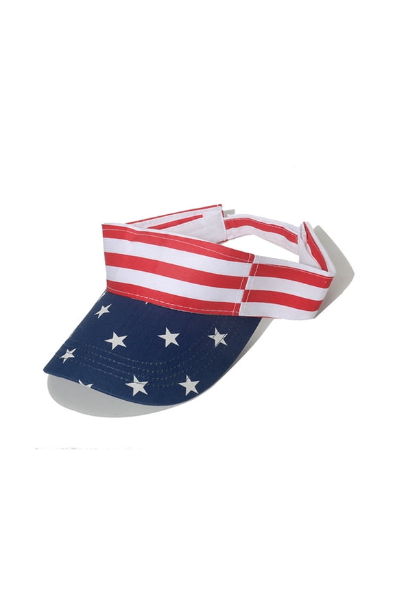 4th of July Summer Sun Hat,Visors Hat Fashion Independence Day Printing New Pattern Sunshade Comfortable