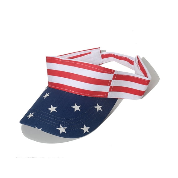 4th of July Summer Sun Hat,Visors Hat Fashion Independence Day Printing New Pattern Sunshade Comfortable