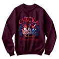 thumbnail image 1 of 4th of July Sweatshirt - Chicka Boom Boom Funny Patriotic Chicken Graphic Pullover - USA Stars Stripes Fireworks Farm Animal Shirt, 1 of 7