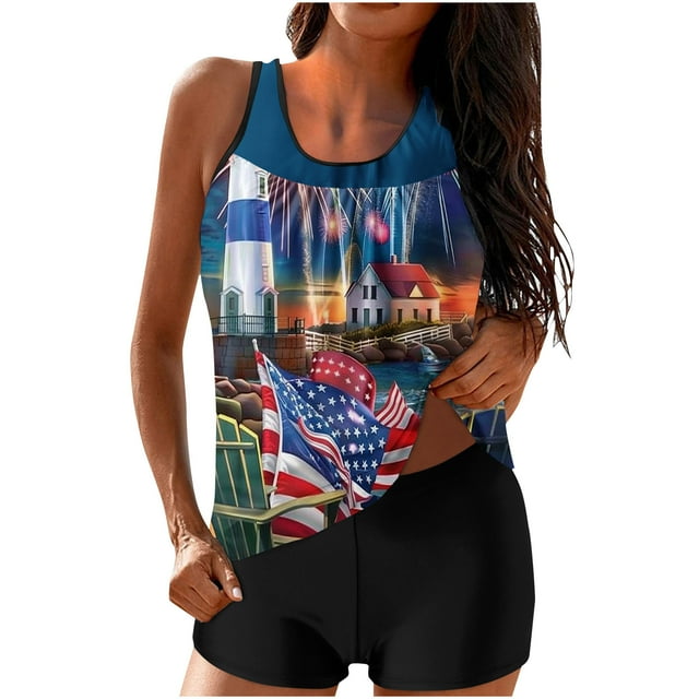 4th of july bathing suits one piece