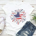 thumbnail image 1 of 4th of July T-shirt, Firework Shirt, Fourth of July Shirt, American Flag Star Tee TH300547, 1 of 5