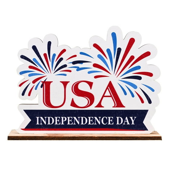 4th of July Table Centerpiece, Patriotic 3D Double-Sided Decorations for Independence Day, Memorial Day, and Veterans Day Party Table Decor