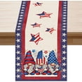 thumbnail image 1 of 4th of July Table Runner Gnome Stars Patriotic America Memorial Day Independence Day 13x36 Inch Dining Table Decoratios Indoor Outdoor Home Decor, 1 of 5