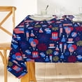 thumbnail image 1 of 4th of July Tablecloth Memorial Day Patriotic Table Cloths Waterproof American Flag Table Cover for Rectangle,Round,Oval,Outdoor Patio Table, 1 of 6