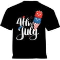 thumbnail image 1 of 4th of July Tees for Toddlers - Icecream Graphic Shirt Boys Girls USA America 2T 3T 4T 5/8, 1 of 2