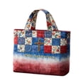 thumbnail image 1 of 4th of July Tote Bag Large Reusable Shopping Bag for Women Patriotic Independence Day Travel Beach Picnic Grocery Carryall Shoulder Handbag, 1 of 6