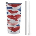 thumbnail image 1 of 4th of July Tumbler With Lid And Straw 20 Oz Insulated Stainless Steel Travel - Cup Stuff Accessories Decor Double Wall Coffee Mug Birthday Gifts, 1 of 7