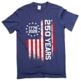 thumbnail image 1 of 4th of July US 250 Years Birthday T-shirt Independence day Flag 1776-2026 Freedom Tee, 1 of 6