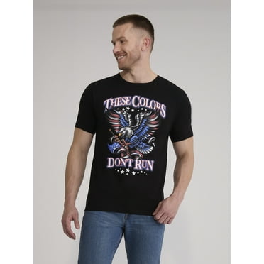 4th of July USA Eagle Men’s and Big Men's Graphic Tee by Way to Celebrate, Sizes XS-3XL
