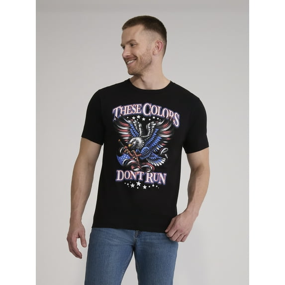 Men’s and Big Men's 4th of July USA Eagle Pride Americana Graphic Tee Shirt by Way to Celebrate, Sizes XS-3XL