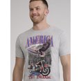 thumbnail image 1 of Men’s and Big Men's 4th of July USA Motorcycle Americana Graphic Tee Shirt by Way to Celebrate, Sizes XS-3XL, 1 of 5