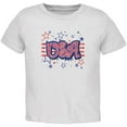 thumbnail image 1 of 4th of July USA Stars White Toddler T-Shirt - 3T, 1 of 1