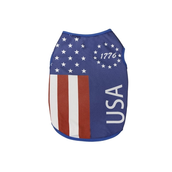 4th of July Vest for Dog American Flag Clothes Small Dog Apparel Pet Supplies Shirts